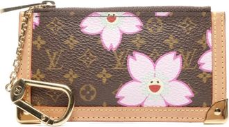 Louis Vuitton x Takashi Murakami 2003 Monogram canvas pouch bag - Bruin