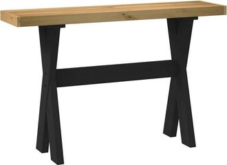 vidaXL Vidaxl - Mesa consola noain patas en x madera maciza pino 120x30x75 cm