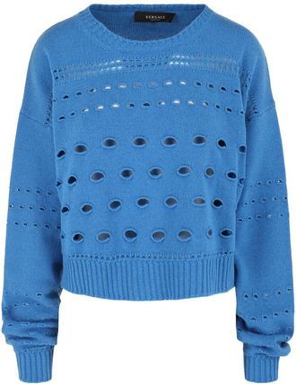 Versace Cashmere & Wool-Blend Cutout Sweater