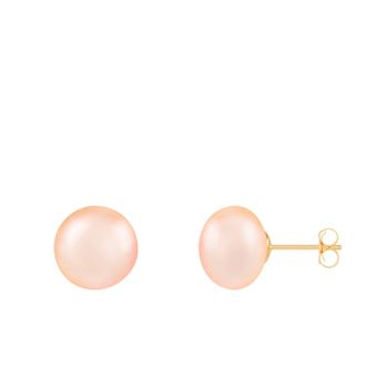 Splendid Pearls 14k Yellow Gold 10-11mm Freshwater Pearl Stud Earrings