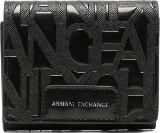 A|X Armani Exchange embossed wallet - Black