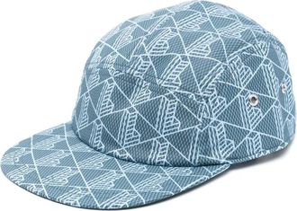 Lacoste printed twill cap - unisex - Cotton - S - Blue