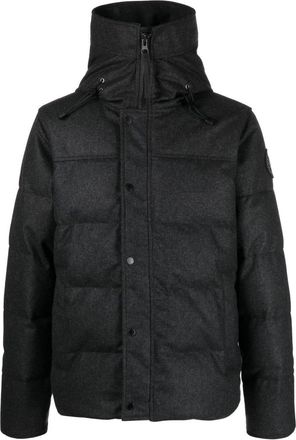 Canada Goose MacMillan parka - men - Feather Down/Polyamide/Polyester/Other fibres/Recycled Wool - S - Grey
