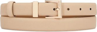 Kazar Slim Leren Riem - Dames - Riemen - Beige - 110 CM - Leer - Accessoires