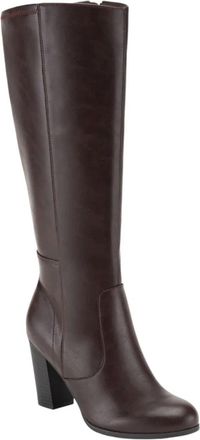 Style & Co. Womens Style & Co Addyy Brown Knee High Block Heel Riding Boots HAWK1325