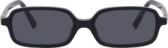 Miu Miu Dark Grey Rectangular Ladies Sunglasses MU 11ZS 16K5S0 51
