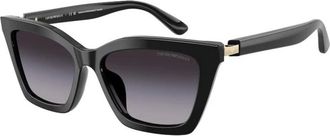 Emporio Armani Sunglasses, female, Black, 54 MM, Butterfly Sunglasses
