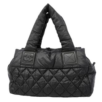 Chanel Black Nylon Tote Bag (Pre-Owned)
