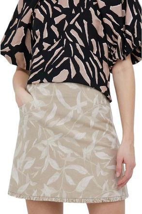 Pennyblack Mini Straight Skirt - Dames - Spijkerrokken - Beige - XS - Katoen - Rokken