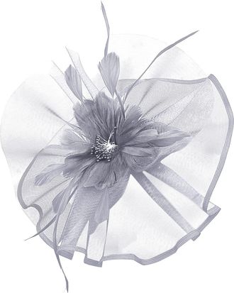 Generic Dark Green Fascinator 1940S Accessories for Women Women Hat Headwear Church Feather Clip Fascinators Hat Wedding Party Cap for UK Fascinator Clip On N