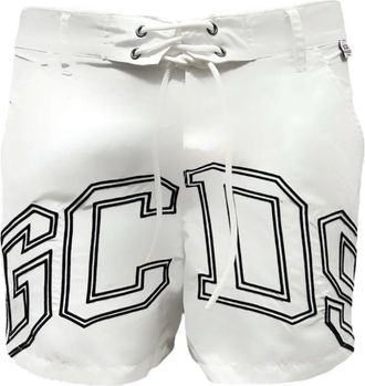 GCDS Witte Strandkleding Badpak - Heren - Strandmode - Wit - S - Badmode