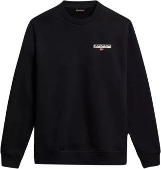 Napapijri Maglioncino B-Ice - Heren - Sweatshirts - Zwart - M - Katoen - Hoodies & sweatvesten