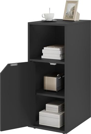 Woltu 1x Comodino Con Cassetto 25x35x62cm Nero - Woltu