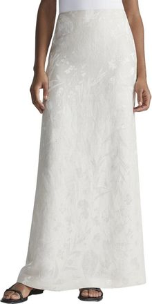 Lafayette 148 New York Linen-Blend Maxi Skirt