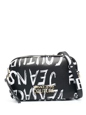Versace Jeans Couture Borsa a tracolla con stampa - Nero