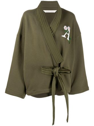 Palm Angels Kimono Daisy con logo - Verde