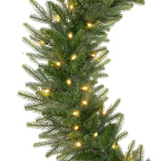 Best Choice Products 9ft Artificial Pre-Lit Christmas Garland, Aspen with Warm White Lights