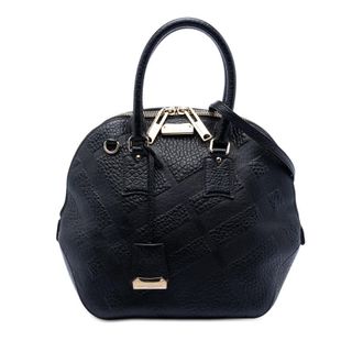 Burberry Pre-owned Burberry Large Heritage Grain Check Embossed Orchard Bowling Bag 7NNJI9CQZ3TXG51W