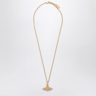 Vivienne Westwood Mini Bas Relief Pendant Necklace In Gold