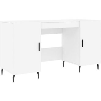 vidaXL Escritorio Madera De Ingenier&iacute;a Blanco 140x50x75 Cm Vidaxl
