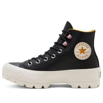 Converse (WMNS) Converse Chuck Taylor All Star Lugged Winter High GTX Black Saffron Yellow 568763C