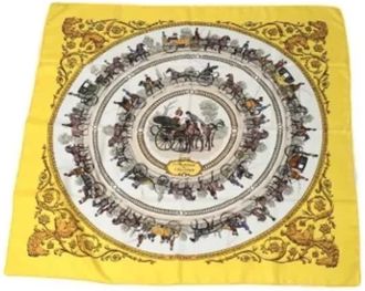 Herm&egrave;s Pre-owned Silk scarves - Dames - Vintage Accessoires - Veelkleurig - ONE Size - Vintage