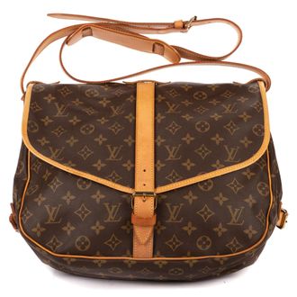 Louis Vuitton Pre-owned Womens Saumur GM Shoulder Bag - Brown - One Size