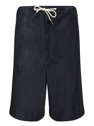 Emporio Armani Leather Bermuda Shorts