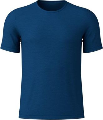LOEFFLER T-Shirt Merino-Tencel Merinoshirt f&uuml;r Herren | blau