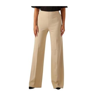 Drykorn Broeken, Dames, Beige, W27 L34, Wijde broek voor stijlvolle seizoenen