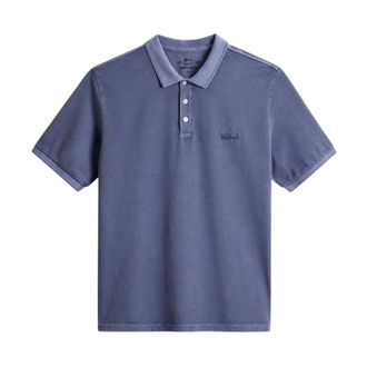Woolrich Polo Shirts, male, Blue, Size: 3XL Mackinack Polo