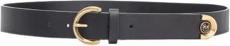 Pinko Fortaleza H3 Riem Cuoio - Dames - Riemen - Zwart - XS - Accessoires