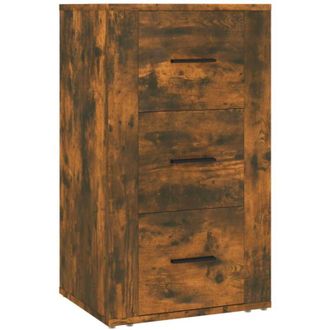 vidaXL Sideboard Smoked Oak 40x33x70 cm Engineered Wood Vidaxl