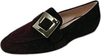 Roger Vivier Platte schoenen voor vrouwen - Dames - Loafers - Zwart - 36 EU - Schoenen