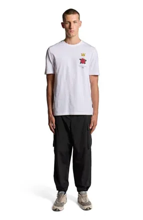 Lyle & Scott Rose And Crown Graphic T-shirt in White at Nordstrom, Size Xx-Large