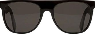 Retro Superfuture Flat Top Zonnebril - Heren - Accessoires - Zwart - Maat: 55 MM