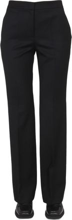 Moschino Black Straight Flat Front Pants