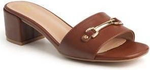 New York & Company Maxine Bit Slide Sandal in Cognac/brown at Nordstrom Rack, Size 6.5