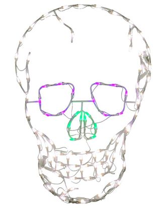 National Tree Company 37 Halloween Lighted Skull Decoration