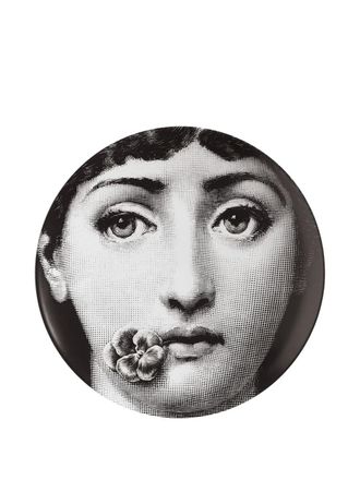 Fornasetti Tema e Variazioni plate (26cm) - unisex - Porcelain - One Size - Black