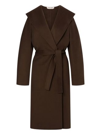 Alberta Ferretti wool-cashmere coat - Brown