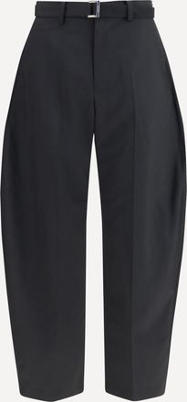 sacai Pantaloni sartoriali in lana con cintura Man 2