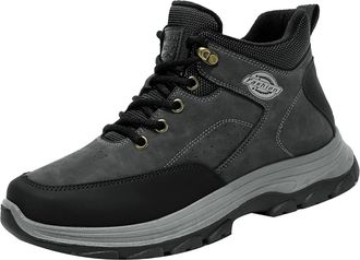 Generic Couple Women Men Hiking Boot Shoes Cotton Short Shoes Boots Winter Walking Boots Men (Grey, 8.5)