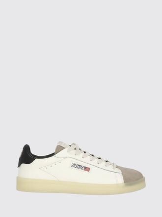 Autry Dallas Low Bicolor Calfskin Sneakers with Padded Ankle