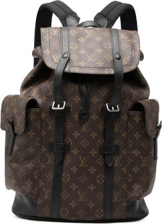 Louis Vuitton Black Brown Noir Pvc Leather Backpack (Pre-Owned)