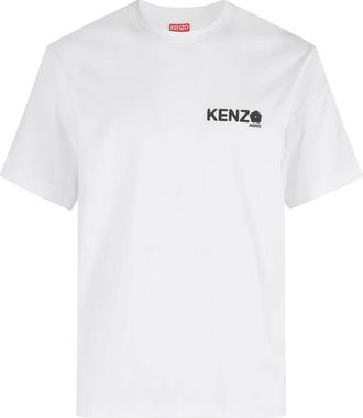 Kenzo White Flower T-Shirt Short Sleeve
