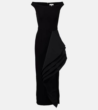 SAFiYAA Bree draped midi dress