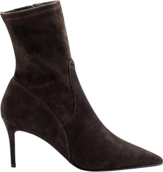 Lella Baldi Tronchetto - Dames - Laarzen met Hak - Bruin - 37 EU - Leer - Schoenen