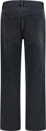 The Row Womens Black Cotton Straight-Leg Jeans Clothing
