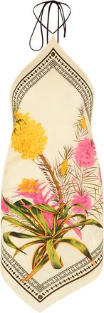 Blumarine Top Sciarpa in Twill Stampato Blumarine